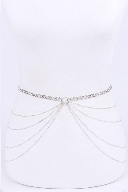Layered Iconic Chain Belt