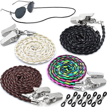 Glasses Strap Chains   Premium ECO Leather   Eyeglass Holder Strap