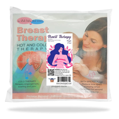 Purple Lactation Massaging Gel Pads for Breastfeeding Nurse and