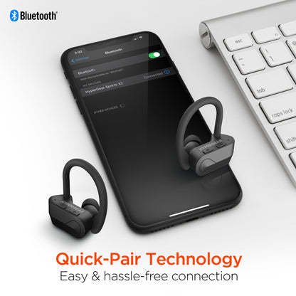 HyperGear Sport X2 True Wireless Earbuds Black (14294-HYP)