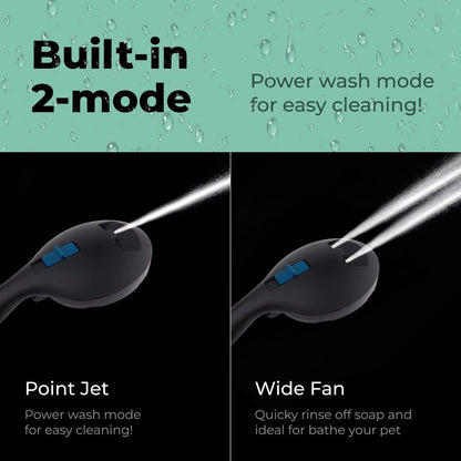 High Pressure Shower Head with Handheld   8 Spray Settings High Flow