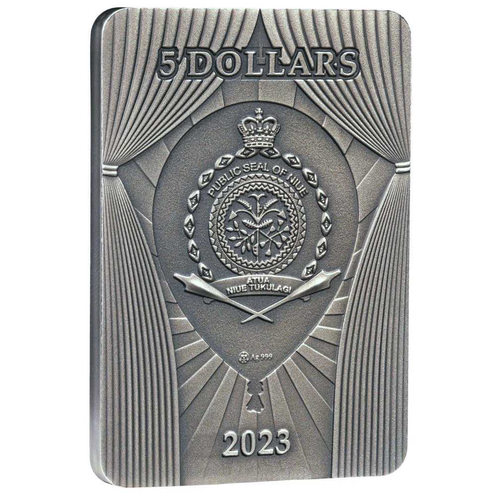 2 oz Silver RISING Pastel Circus Coin MS70 2023 Niue
