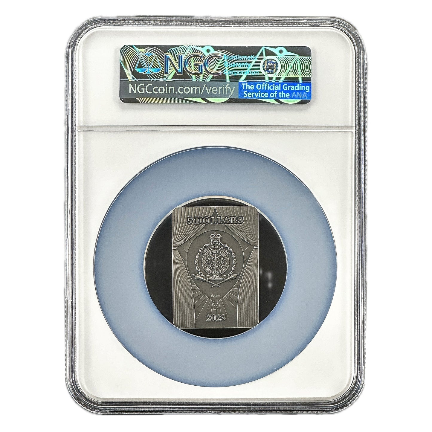 2 oz Silver RISING Pastel Circus Coin MS70 2023 Niue