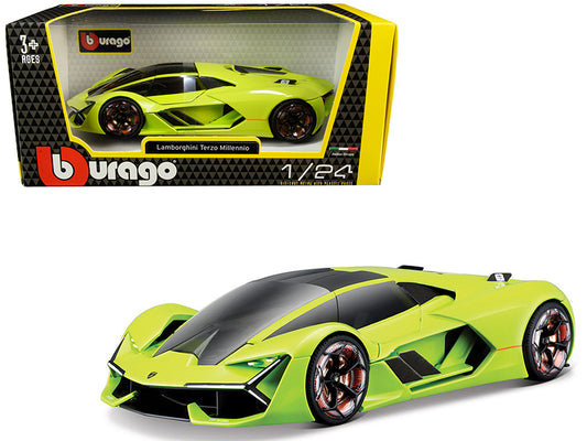 Lamborghini Terzo Millennio Lime Green with Black Top and Carbon