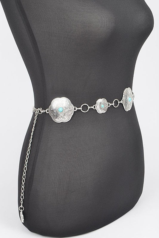 Iconic Western Engraved Chain Belt