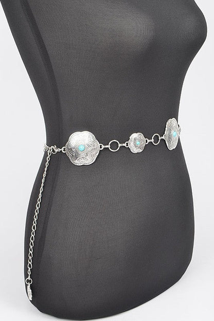 Iconic Western Engraved Chain Belt