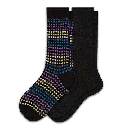 Men's Dressy Crew Socks in Combed Cotton (2-Pair Packs)