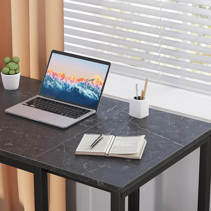 Computer Desk 40 Inches with 2-Tier Shelves Sturdy Home Office Desk