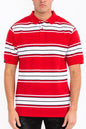 Old School Striped Pique Polo Shirt