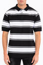 Old School Striped Pique Polo Shirt