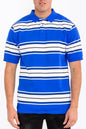 Old School Striped Pique Polo Shirt