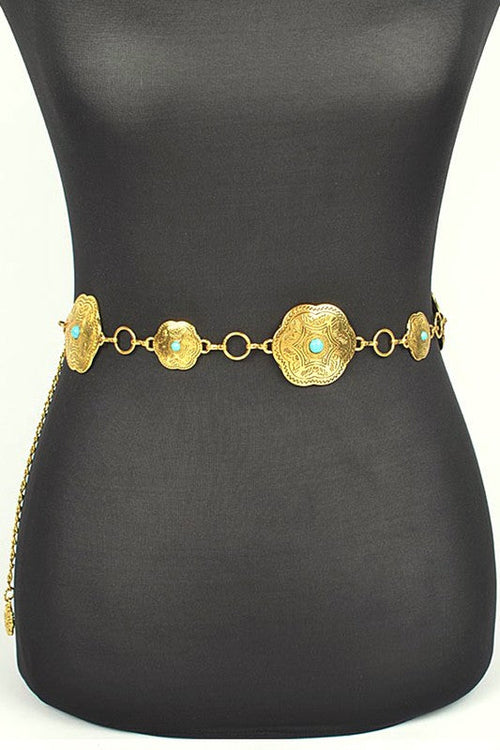 Iconic Western Engraved Chain Belt