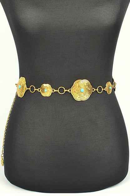 Iconic Western Engraved Chain Belt