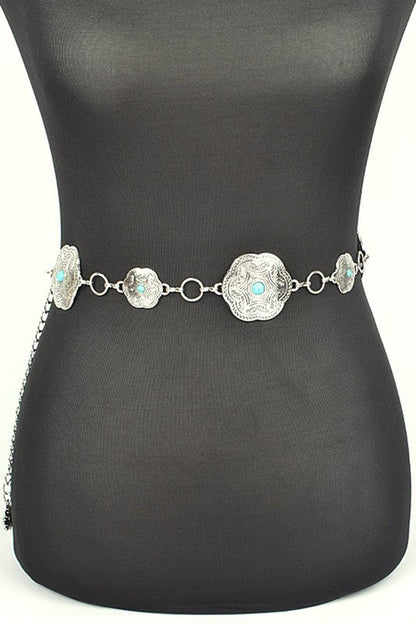 Iconic Western Engraved Chain Belt