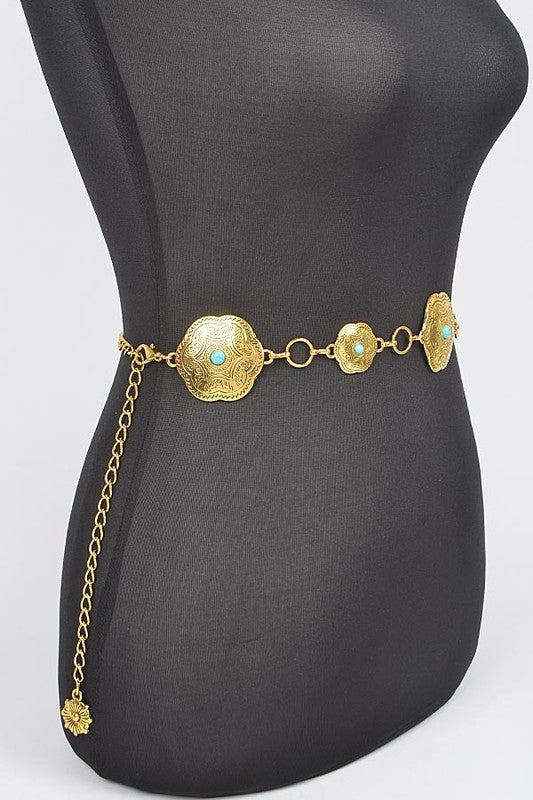 Iconic Western Engraved Chain Belt