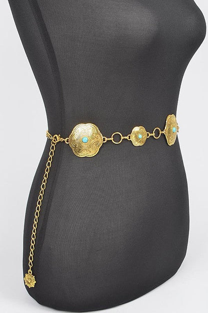 Iconic Western Engraved Chain Belt