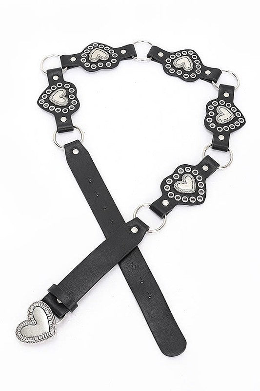 Heart Buckle Iconic Vintage Link Belt