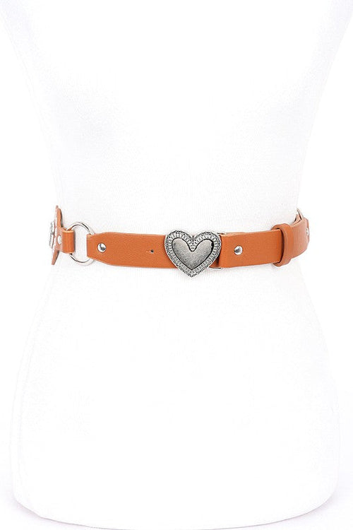 Heart Buckle Iconic Vintage Link Belt