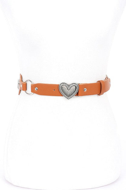 Heart Buckle Iconic Vintage Link Belt