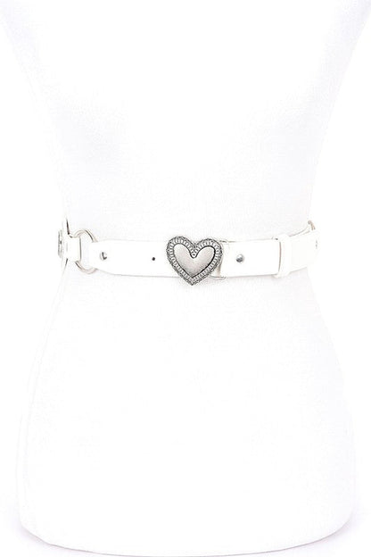 Heart Buckle Iconic Vintage Link Belt