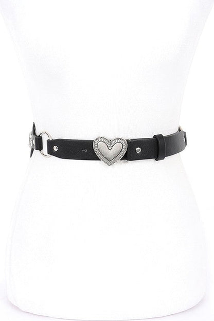 Heart Buckle Iconic Vintage Link Belt