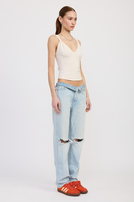 V NECK CAMI TOP