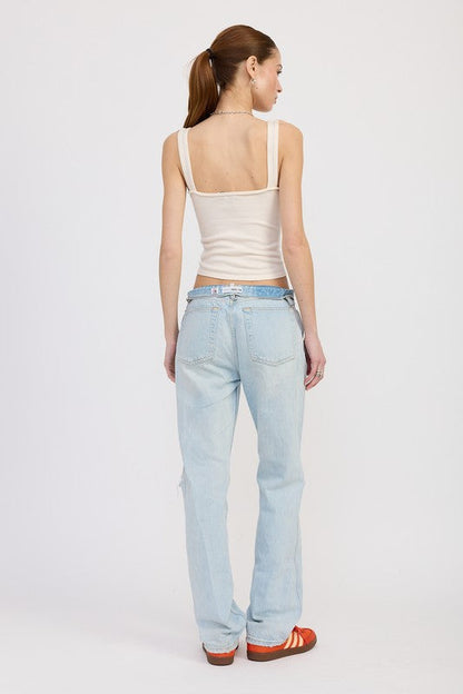 V NECK CAMI TOP