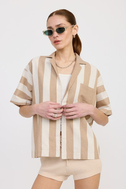 OVERSIZED BUTTON UP SHIRT