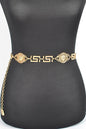 Medallion Iconic Fashion Chain Belt