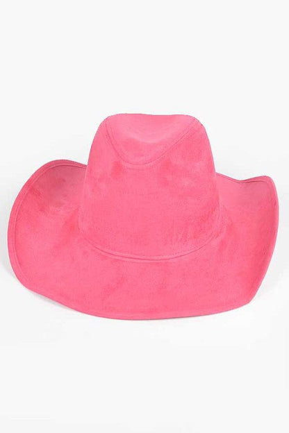 Faux Suede Cowboy Hat