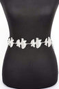 Organic Leaf Cutout Fashion Chain Belt