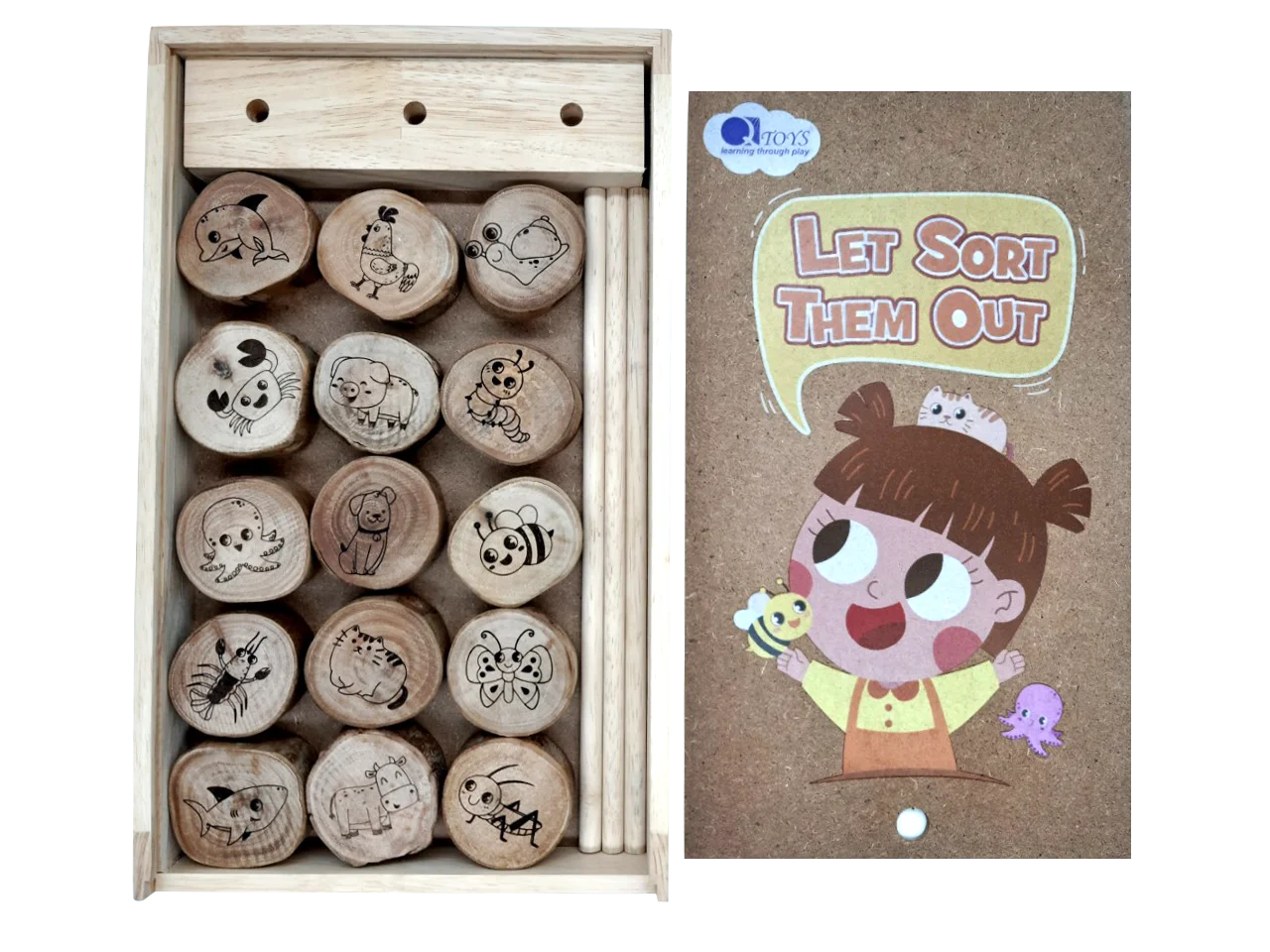 QToys Australia (USA) Tree Animal Matching Set 20 PCS