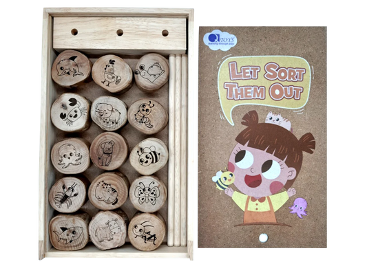QToys Australia (USA) Tree Animal Matching Set 20 PCS