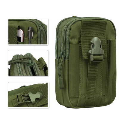 Tactical MOLLE Military Pouch Waist Bag for Hiking, Running and Outdoo