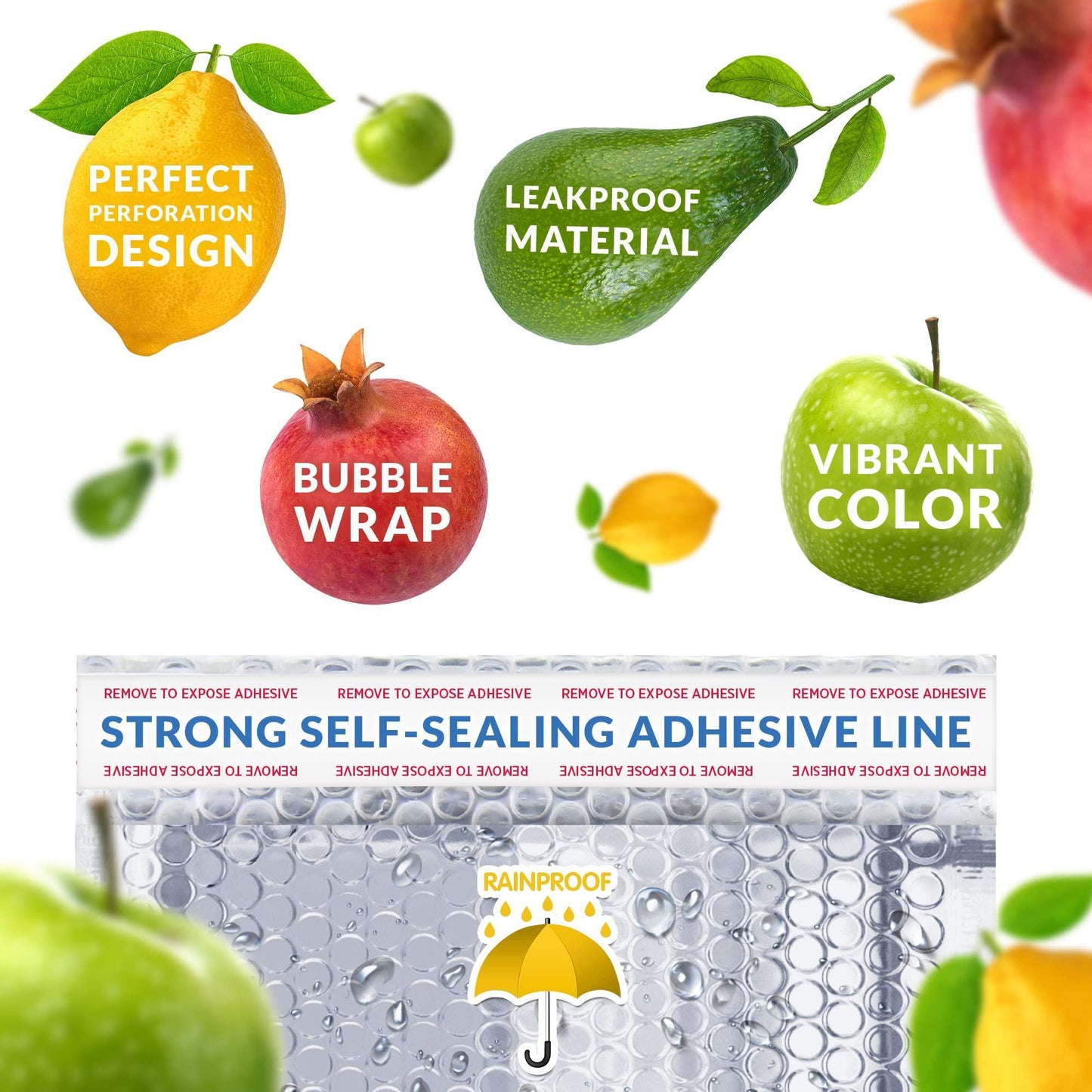 Pack of 10 Silver Thermal Insulated Bubble Mailers 12x17 Food Grade