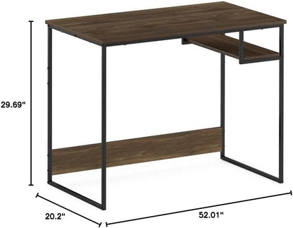 Moretti Lifestyle Study Desk, 35 Inches, Columbia Walnut