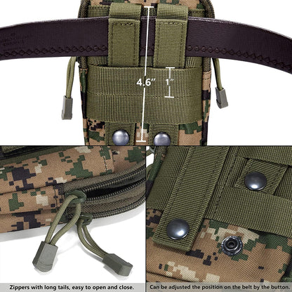 Tactical MOLLE Military Pouch Waist Bag for Hiking, Running and Outdoo