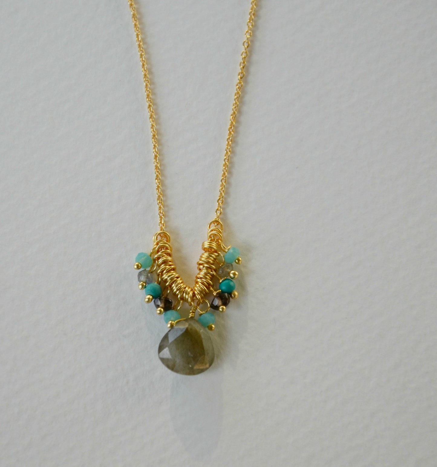 Smoky Quartz Drop Necklace