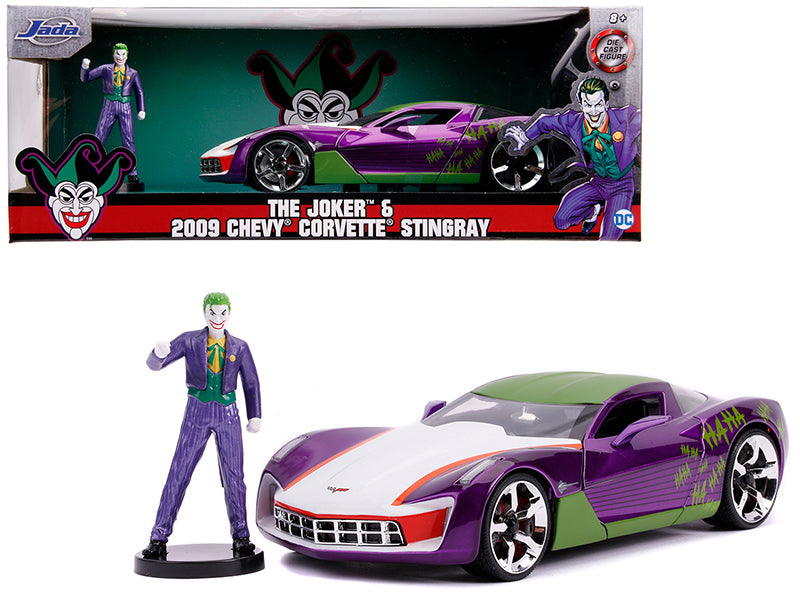 2009 Chevrolet Corvette Stingray with Joker Diecast Figure \DC