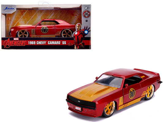 1969 Chevrolet Camaro SS Red Metallic and Gold \Iron Man\"