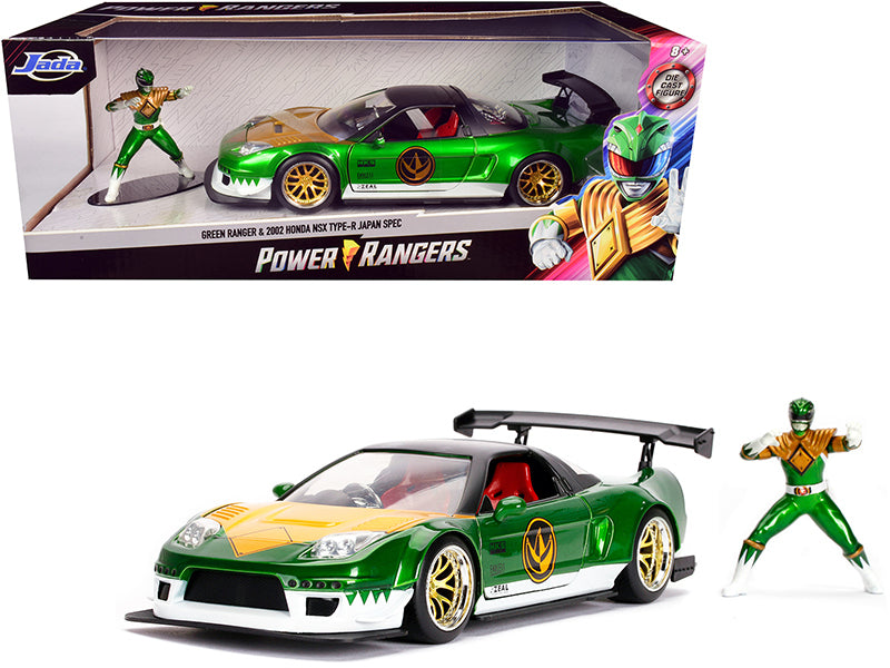 2002 Honda NSX Type-R Japan Spec and Green Ranger Diecast Figurine