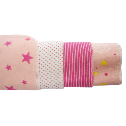 Pink Four Pack Receiving Blanket