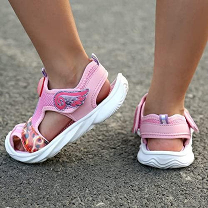 Closed Toe Cute Sandal for Girls in Pretty Colors  Breathable Mesh