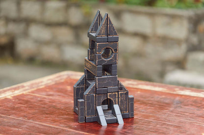 UNIT BRICKS 58 pcs Mini Unit Rocks Wooden Building Set for age 3+