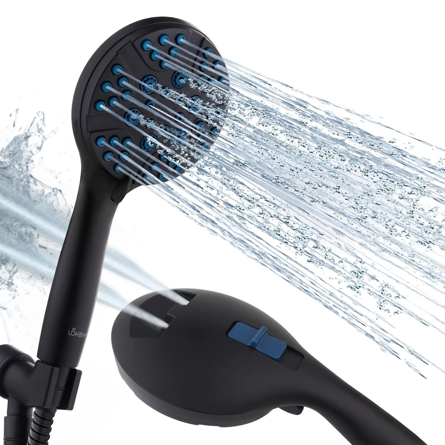 High Pressure Shower Head with Handheld   8 Spray Settings High Flow