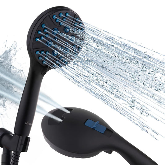 High Pressure Shower Head with Handheld   8 Spray Settings High Flow