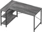 L Shaped Desk, 47 Inches Computer Desk with Reversible Storage
