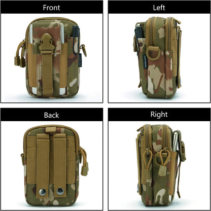 Tactical MOLLE Military Pouch Waist Bag for Hiking, Running and Outdoo