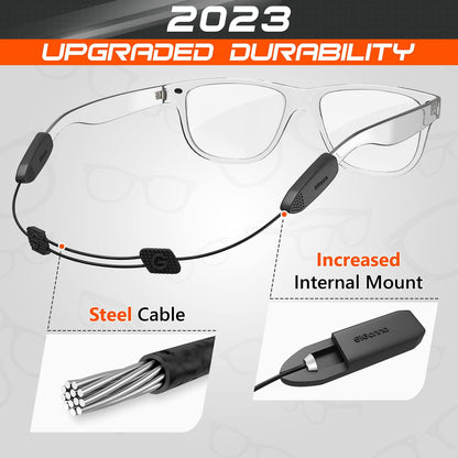SIGONNA Adjustable Glasses Strap   3 Pcs Eyeglasses Strap Holders   No