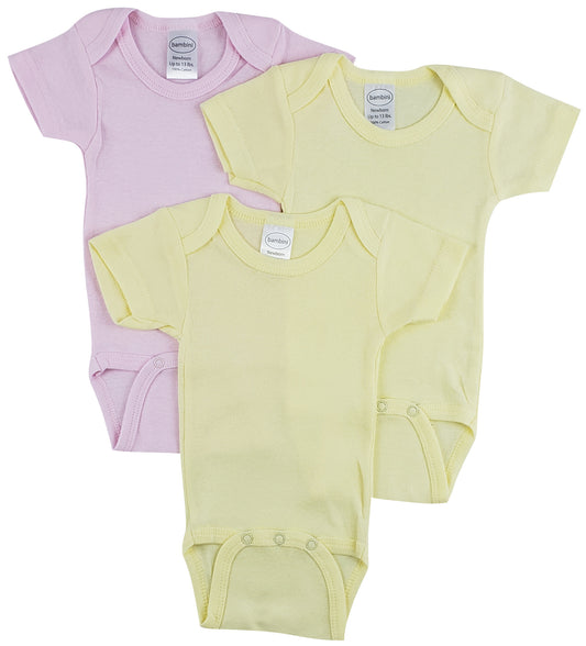 Bambini Short Sleeve One Piece 3 Pack